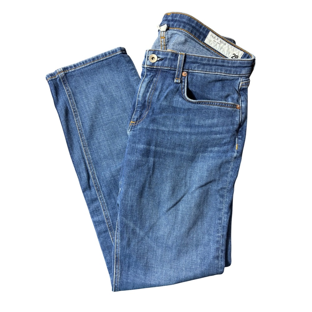Rag & Bine Dre Low-Rise Slim‎ Boyfriend Jeans Size 28